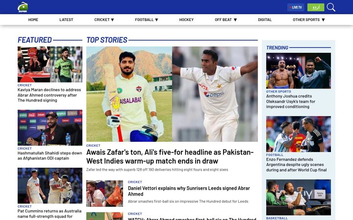 Screenshot of geosuper.tv