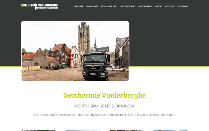 Snimka zaslona za geothermievanlerberghe.be