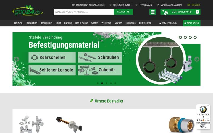Zrzut ekranu gep24.de