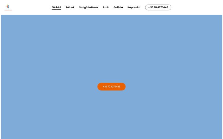 Screenshot of gepeszvillanyasz.hu