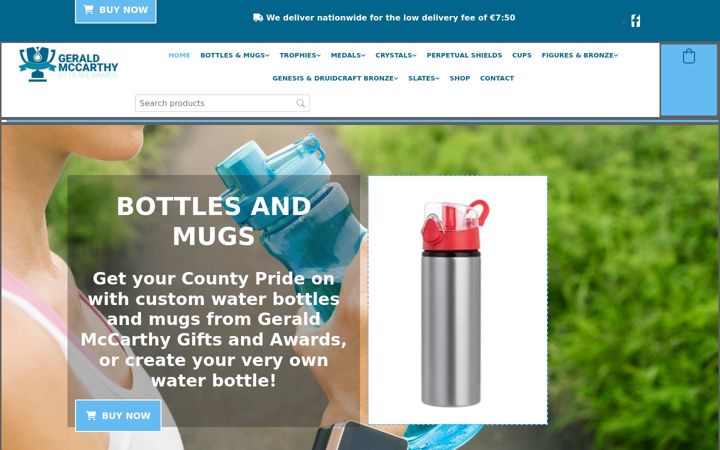 Screenshot of geraldmccarthytrophies.ie