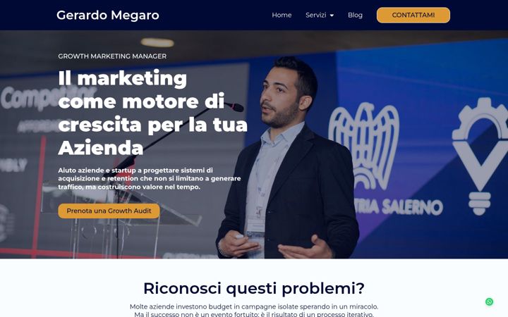 Screenshot di gerardomegaro.it