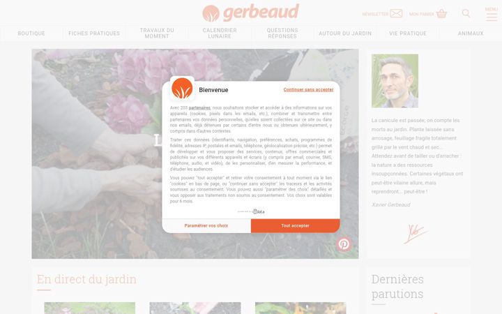Screenshot of gerbeaud.com