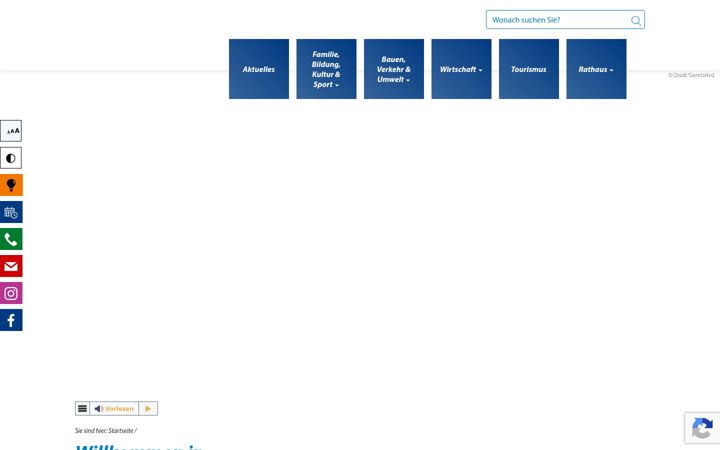 Screenshot of geretsried.de