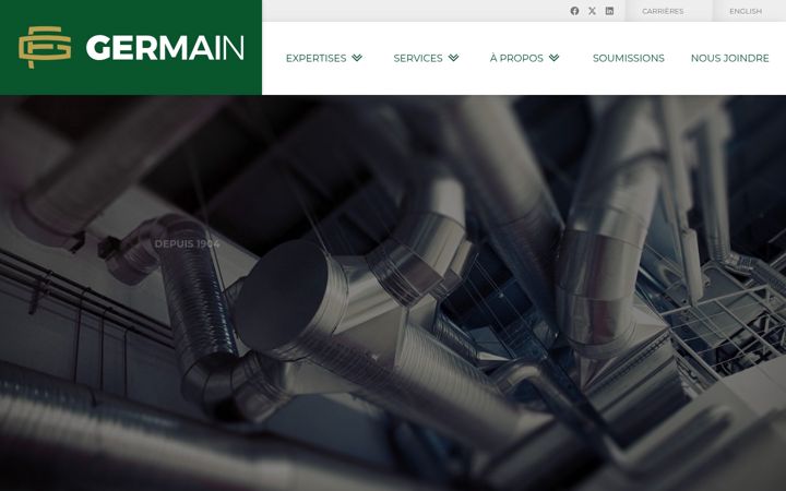 Captură de ecran a germain-frere.com