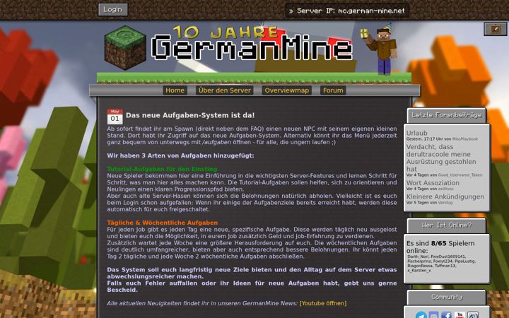 Screenshot of german-mine.net