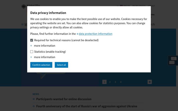 Screenshot του germany4ukraine.de