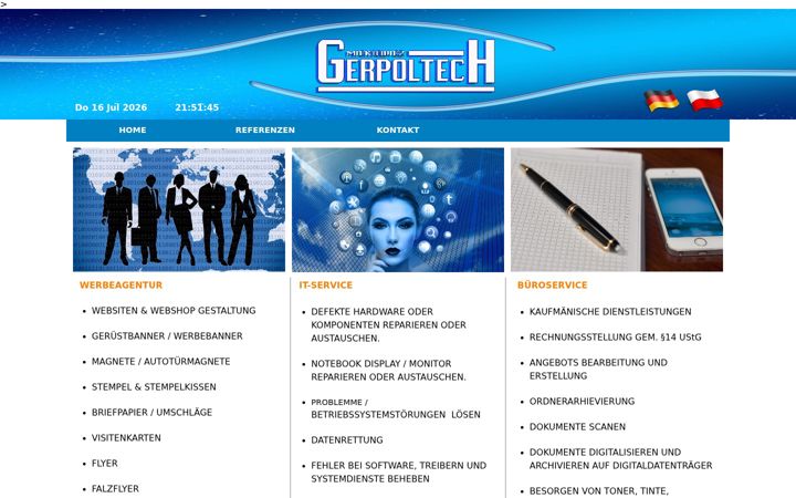 Screenshot ta' gerpoltech.com
