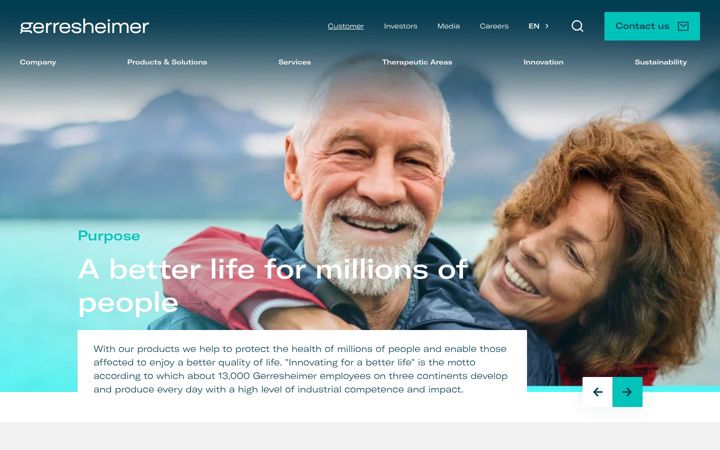 Screenshot of gerresheimer.com
