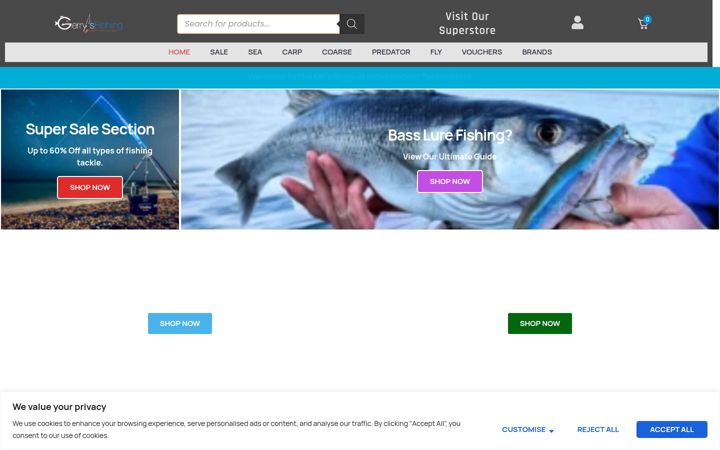 Screenshot di gerrysfishing.com