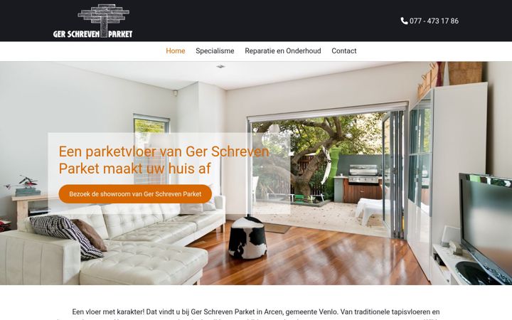 Screenshot von gerschrevenparket.nl