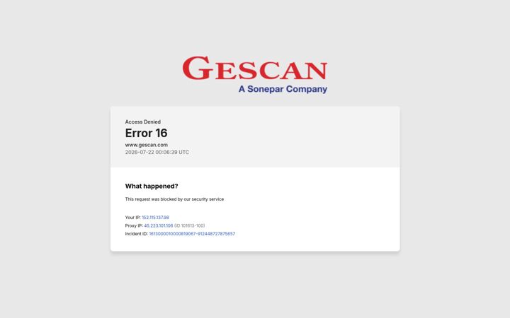 Screenshot of gescan.com