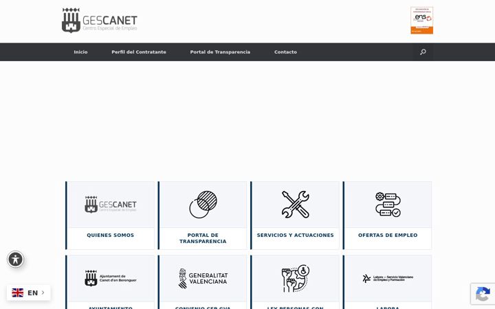 Screenshot of gescanet.es