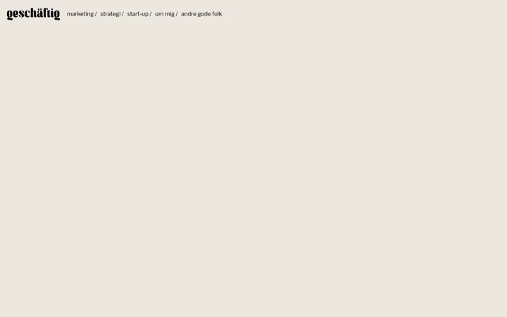 Screenshot of geschaftig.dk