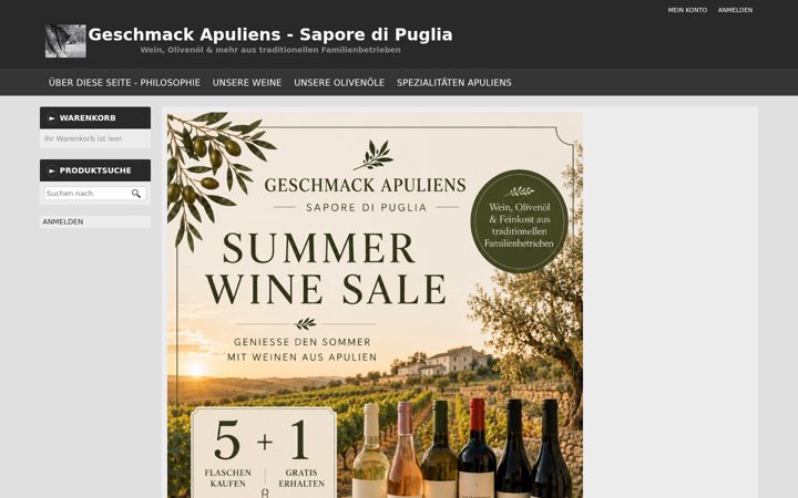 Posnetek zaslona geschmack-apuliens.de
