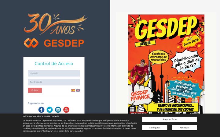 Screenshot of gesdep.net