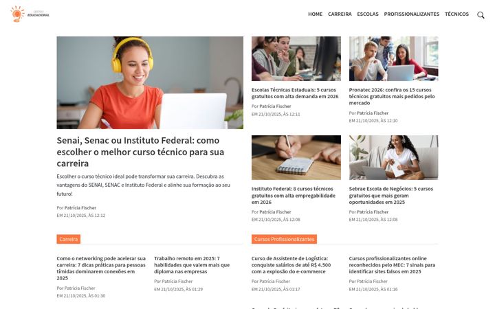 Screenshot of gestaoeducacional.com.br