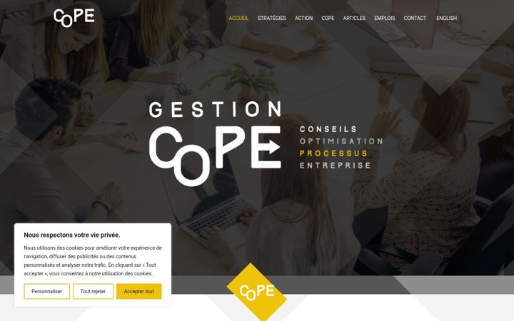 Screenshot of gestion-cope.com
