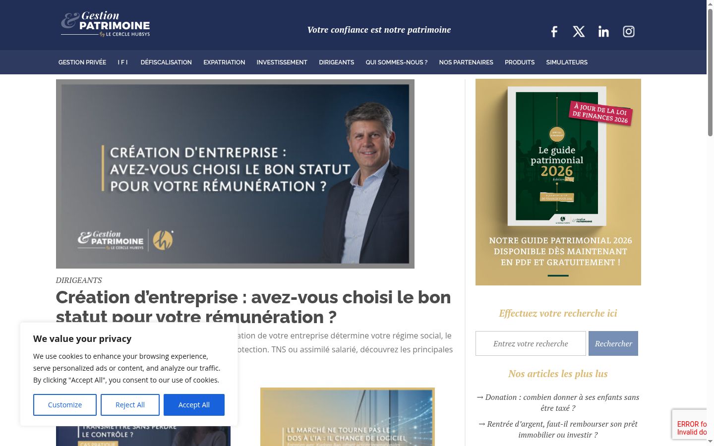 Screenshot tal-banner tal-kunsens muri qabel kwalunkwe interazzjoni