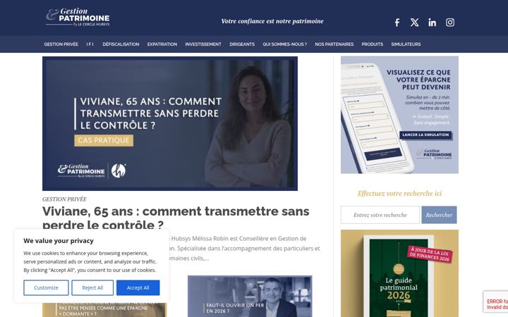 Screenshot of gestion-patrimoine.site