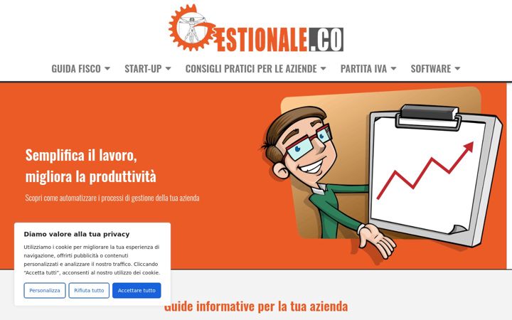 Screenshot of gestionale.co