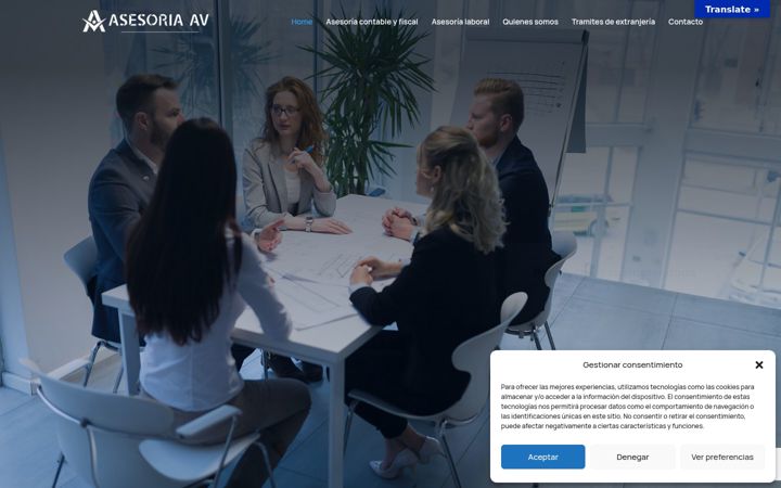 Screenshot of gestionav.es