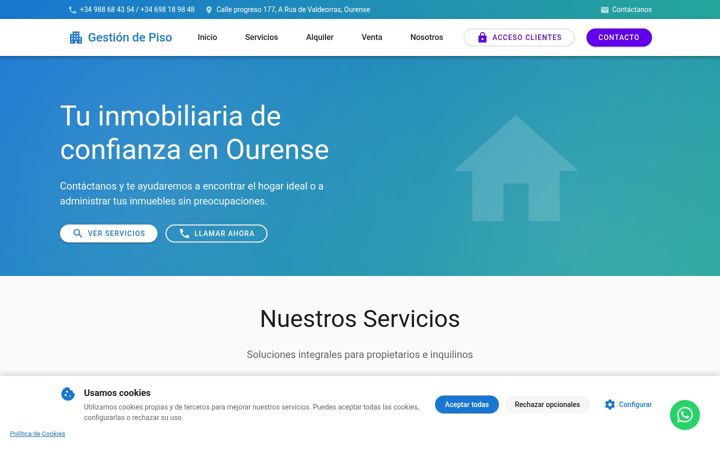 Screenshot of gestiondepiso.com