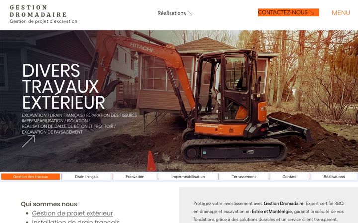 Screenshot of gestiondromadaire.com