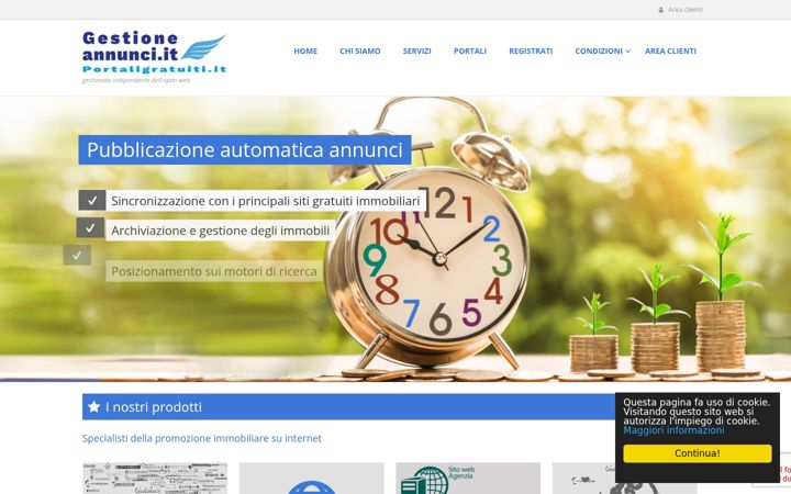 Screenshot of gestioneannunci.it