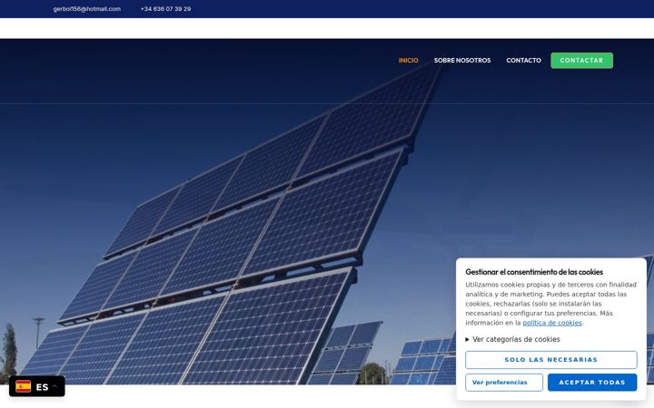 Screenshot of gestionenergeticagranada.com