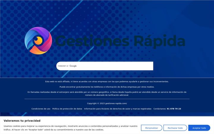 Screenshot of gestiones-rapida.com