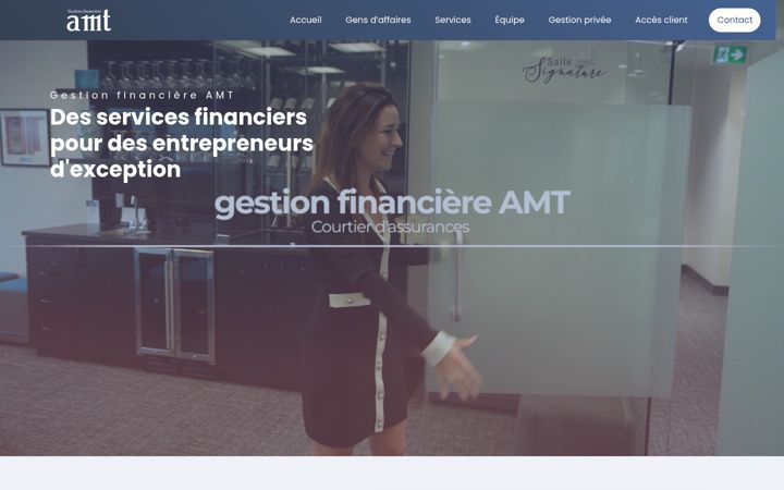 Screenshot of gestionfinanciereamt.com