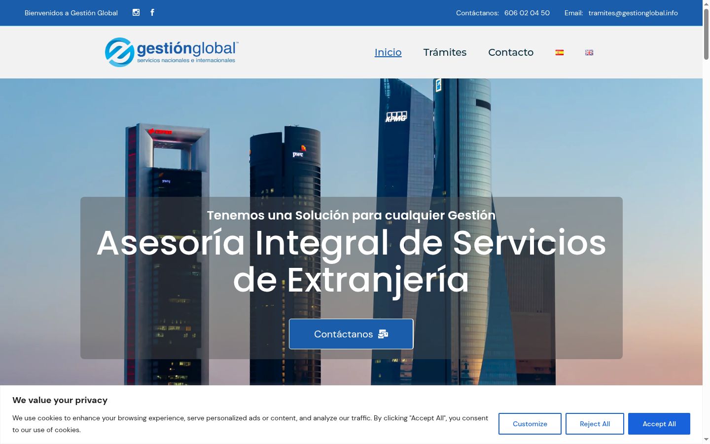 Screenshot tal-banner tal-kunsens muri qabel kwalunkwe interazzjoni
