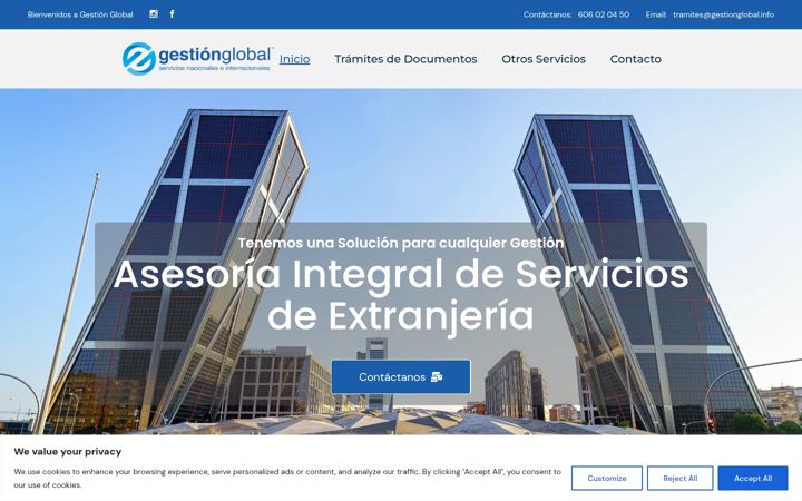 Screenshot of gestionglobal.info