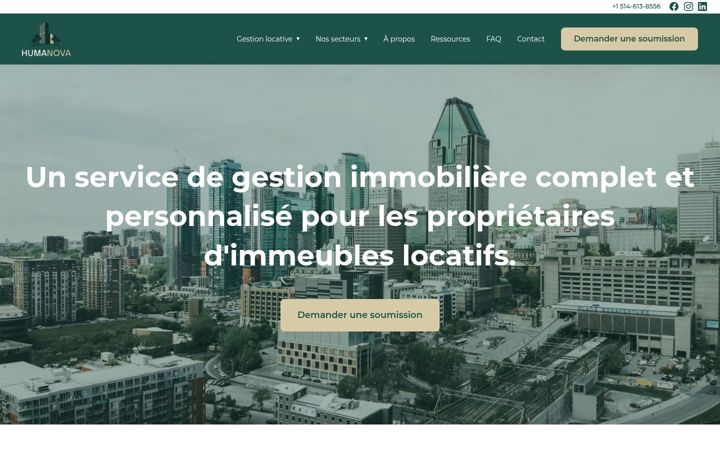 Screenshot of gestionhumanova.com