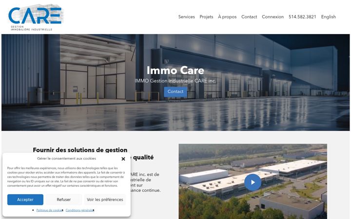 Screenshot of gestionimmocare.com