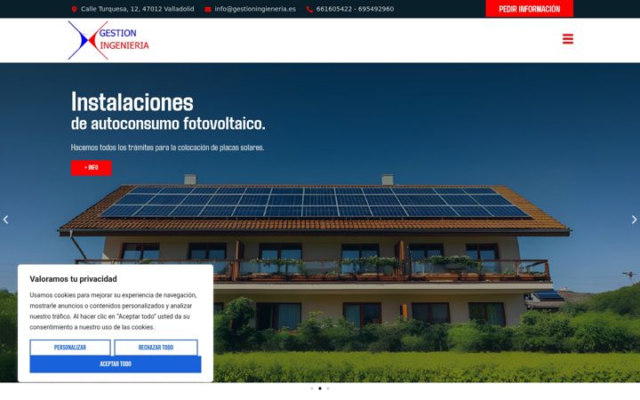 Screenshot of gestioningenieriaf2.com