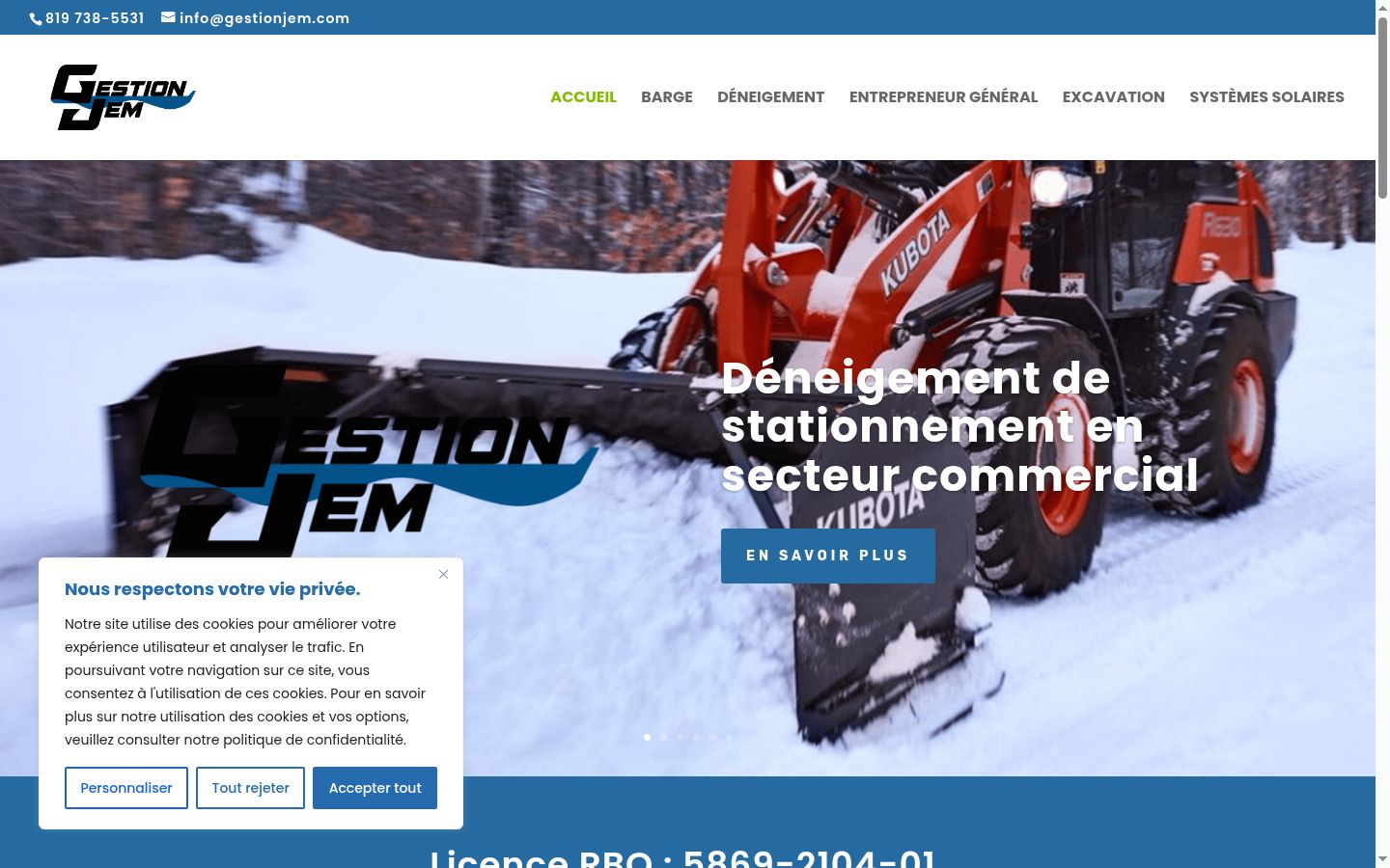 Screenshot tal-banner tal-kunsens muri qabel kwalunkwe interazzjoni