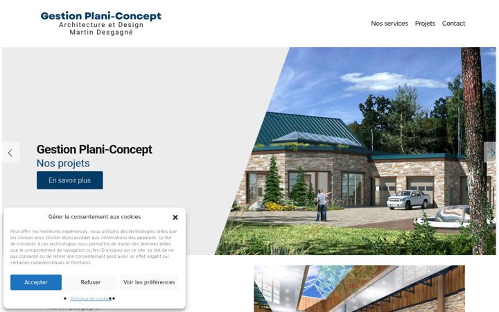 Screenshot of gestionplaniconcept.com