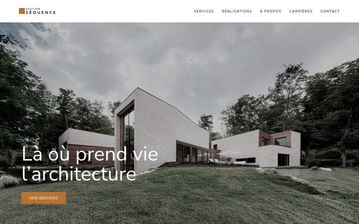 Screenshot of gestionsequence.com