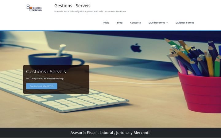 Screenshot of gestionsiserveis.es