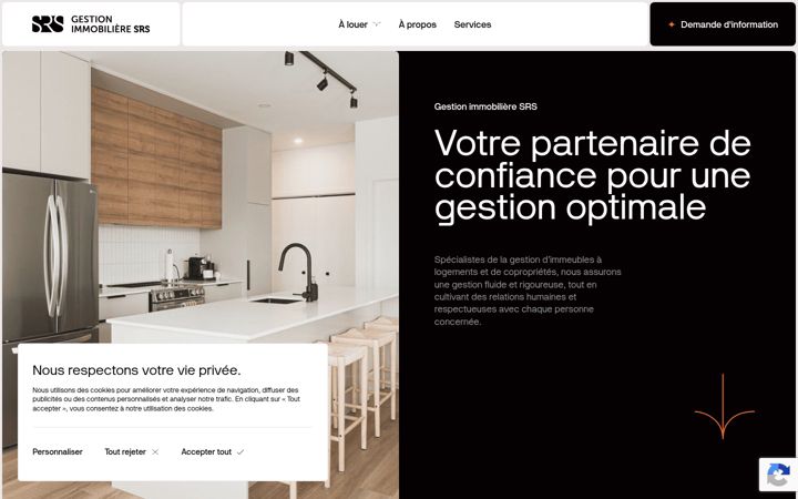 Screenshot of gestionsrs.ca