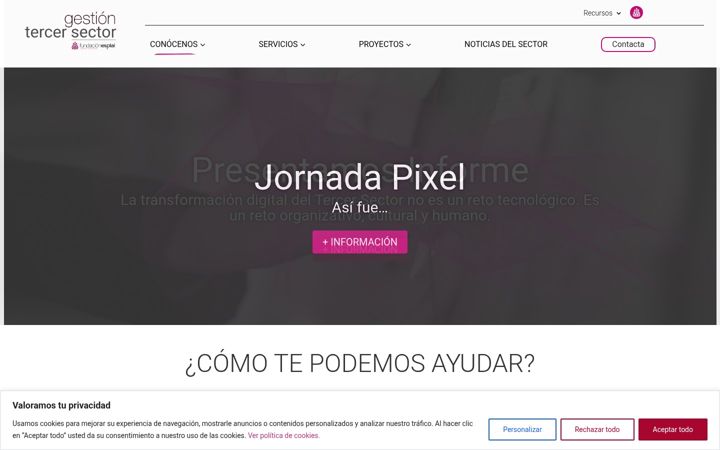 Screenshot of gestiontercersector.org