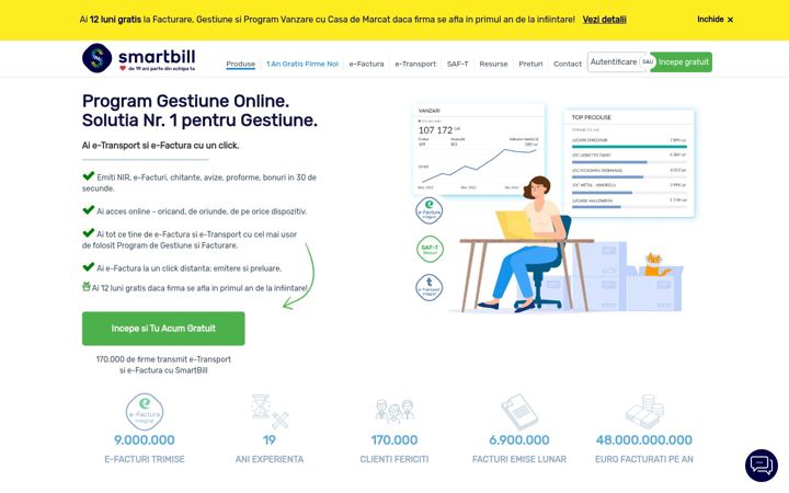Screenshot of gestiune-stocuri.ro