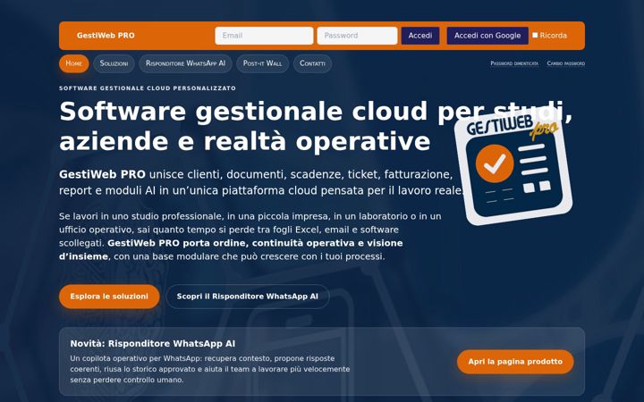 Screenshot of gestiweb.pro