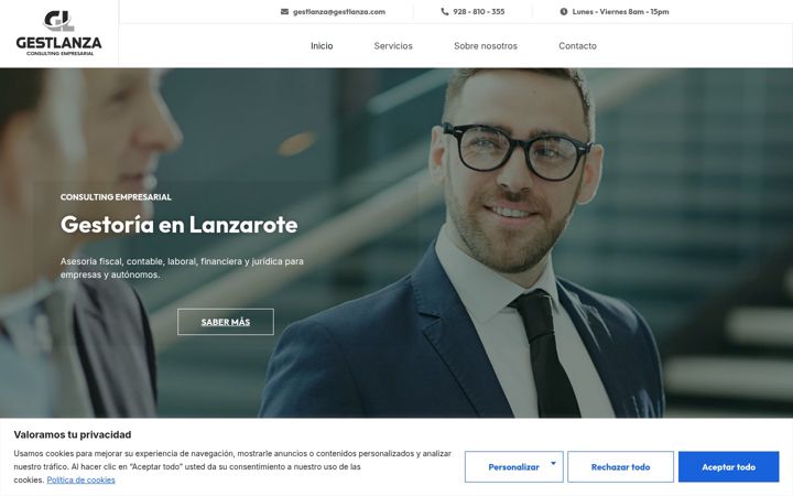 Screenshot of gestlanza.com