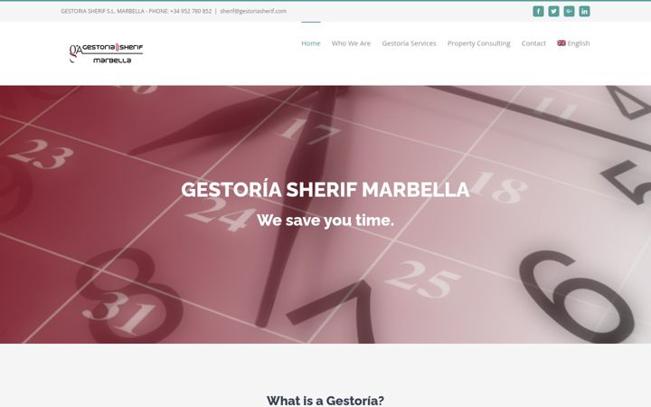 Screenshot of gestoria-marbella.com