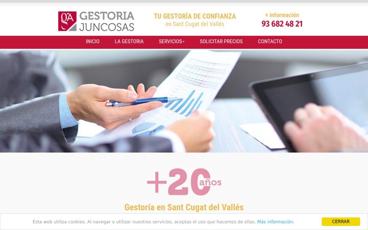 Screenshot of gestoria-santcugat.com