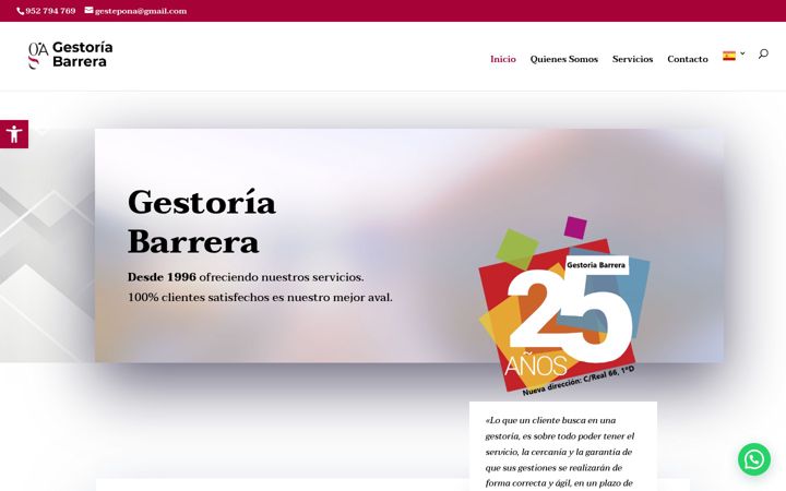 Zrzut ekranu gestoriabarrera.es