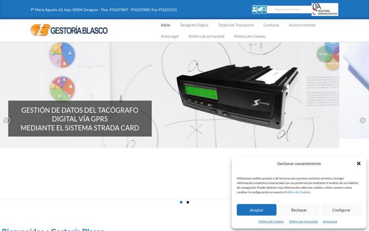 Screenshot of gestoriablasco.com